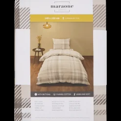 Flanel dekbedovertrek 140 x 200 cm | Action NL