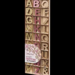 Hobby Flora houten glitter letters | Action NL