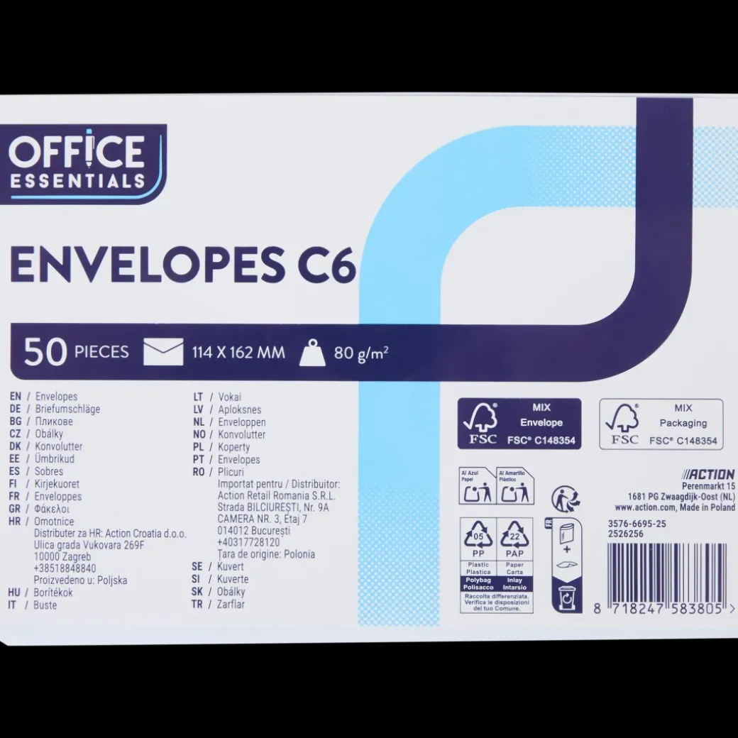 Office Essentials enveloppen C6 | Action NL