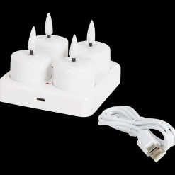 Oplaadbare theelichten wit Wit | Action NL