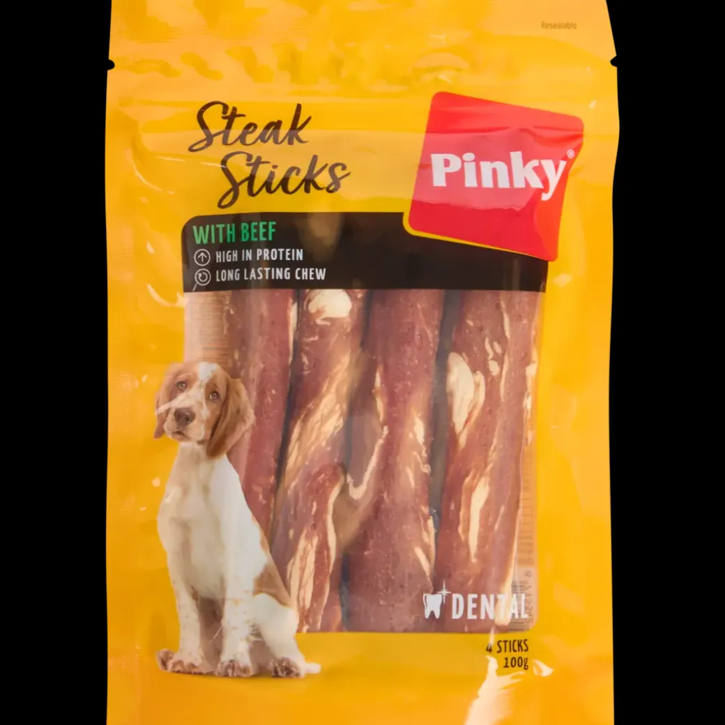 Pinky Steak Sticks hondensnacks | Action NL