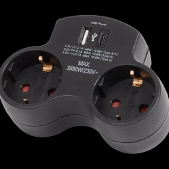 Pro-max dubbele wandstekker | Action NL