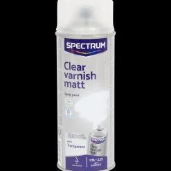 Spectrum blanke lak matte spuitverf transparant Transparant 400 ml | Action NL