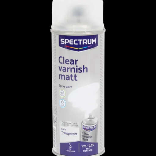 Spectrum blanke lak matte spuitverf transparant Transparant 400 ml | Action NL